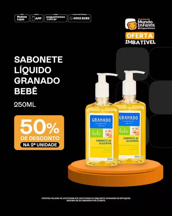 Catálogo Farmácias Pague Menos | Encarte Farmácias Pague Menos | 2026-07-13T00:00:00.000Z - 2026-07-19T00:00:00.000Z