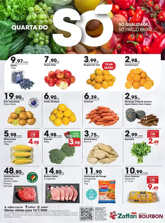 Catálogo Zaffari | Ofertas Quarta do Só | 2026-07-15T00:00:00.000Z - 2026-07-15T00:00:00.000Z