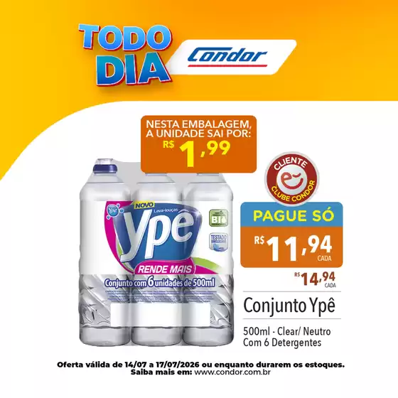 Catálogo Supermercados Condor | Nossas melhores ofertas para você | 2026-07-14T00:00:00.000Z - 2026-07-17T00:00:00.000Z