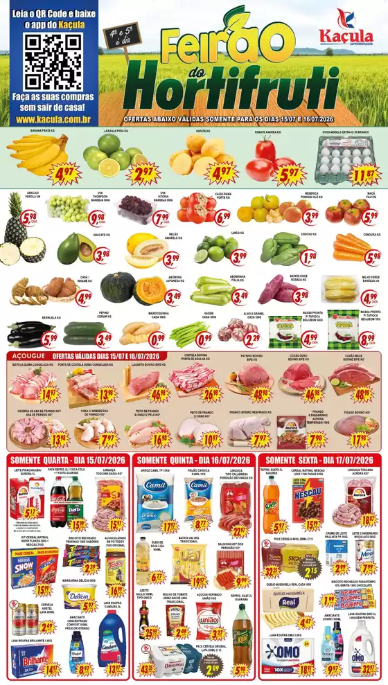 Catálogo Kaçula Supermercados | OFERTA | 2026-07-15T00:00:00.000Z - 2026-07-17T00:00:00.000Z