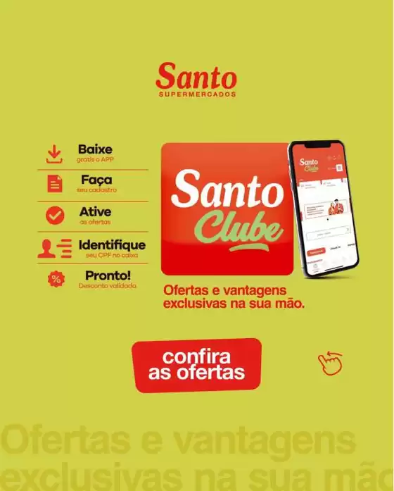 Catálogo Santo Supermercados | Encarte Santo Supermercados | 2026-07-15T00:00:00.000Z - 2026-07-19T00:00:00.000Z