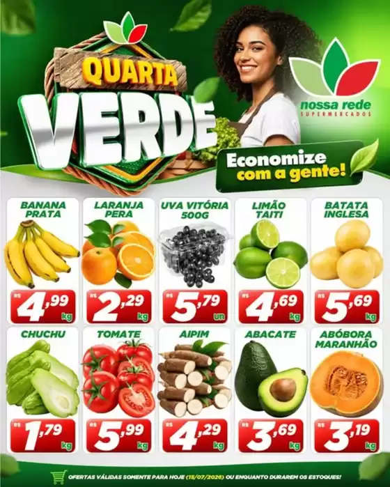 Catálogo Nossa Rede Supermercados | QUARTA VERDE | 2026-07-15T00:00:00.000Z - 2026-07-15T00:00:00.000Z