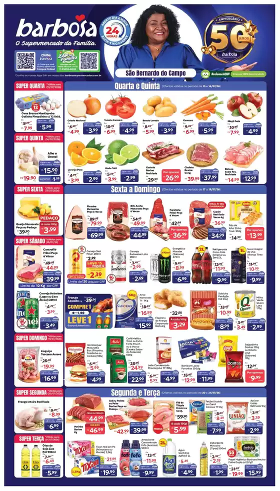Catálogo Barbosa Supermercados | Ofertas Exclusivas Para A Loja São Bernardo do Campo | 2026-07-15T00:00:00.000Z - 2026-07-21T00:00:00.000Z