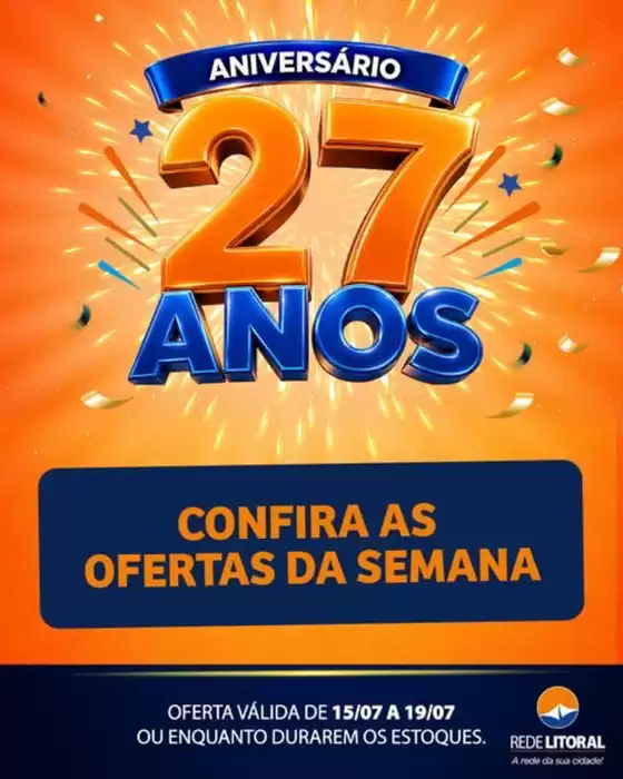 Catálogo Rede Super Legal de Supermercados | Universaria 27 anos | 2026-07-15T00:00:00.000Z - 2026-07-19T00:00:00.000Z