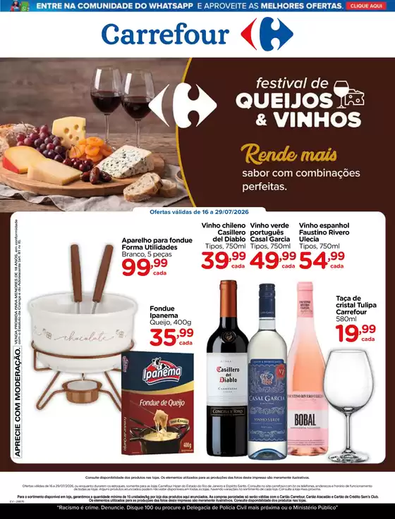 Catálogo Carrefour | FESTIVAL DE QUEIJOS & VINHOS | 2026-07-16T00:00:00.000Z - 2026-07-29T00:00:00.000Z