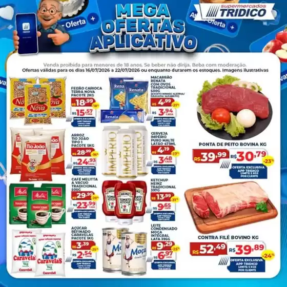 Catálogo Supermercados Tridico | Mega Ofertas Aplicativo | 2026-07-16T00:00:00.000Z - 2026-07-22T00:00:00.000Z