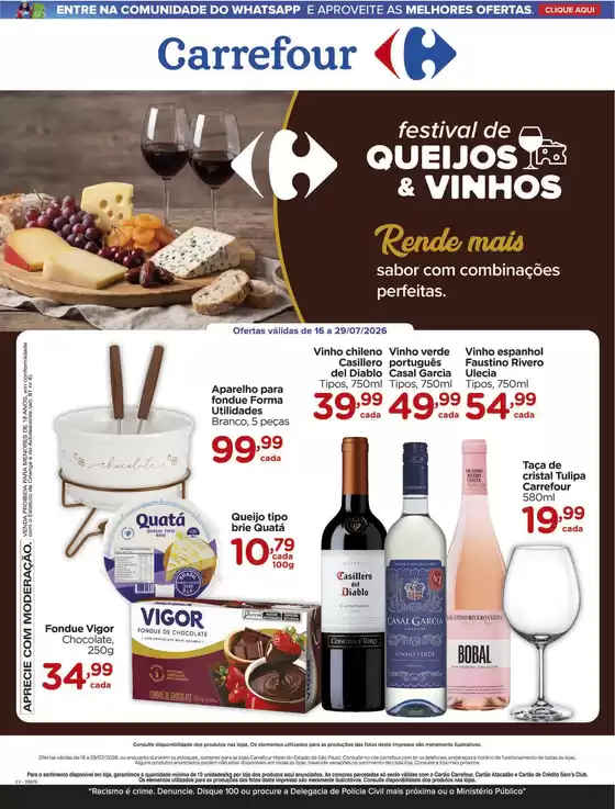 Catálogo Carrefour | REVISTA QUEIJOS E VINHOS | 2026-07-16T00:00:00.000Z - 2026-07-29T00:00:00.000Z