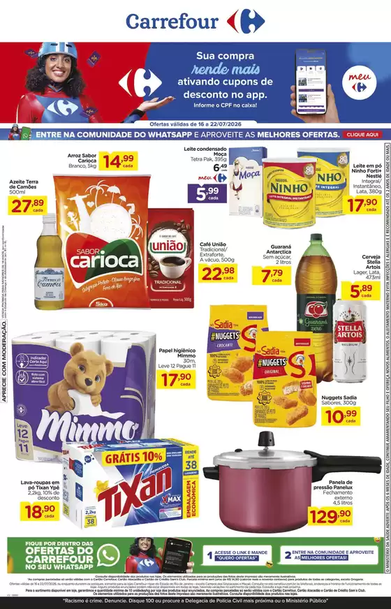 Catálogo Carrefour | Melhores ofertas e descontos | 2026-07-16T00:00:00.000Z - 2026-07-22T00:00:00.000Z