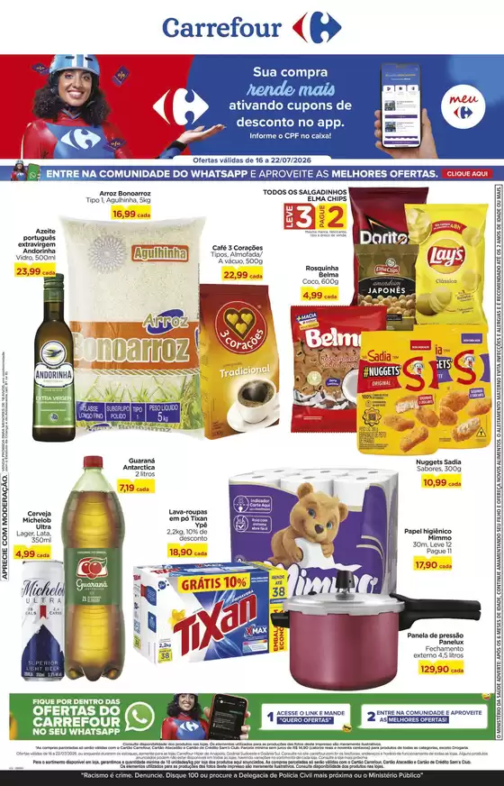 Catálogo Carrefour | Pechinchas e ofertas atuais | 2026-07-16T00:00:00.000Z - 2026-07-22T00:00:00.000Z