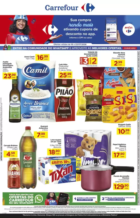 Catálogo Carrefour | Promoções especiais em andamento | 2026-07-16T00:00:00.000Z - 2026-07-22T00:00:00.000Z