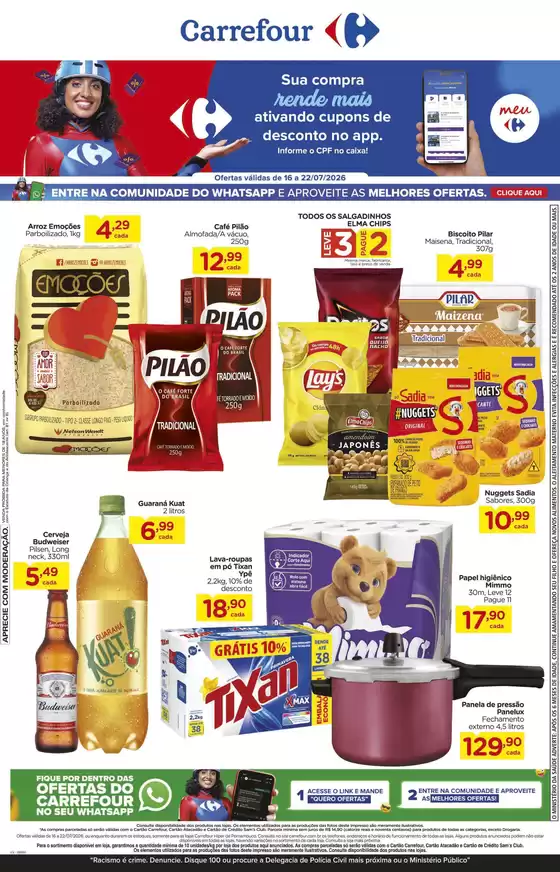 Catálogo Carrefour em Luzerna | Melhores ofertas para compradores econômicos | 2026-07-16T00:00:00.000Z - 2026-07-22T00:00:00.000Z