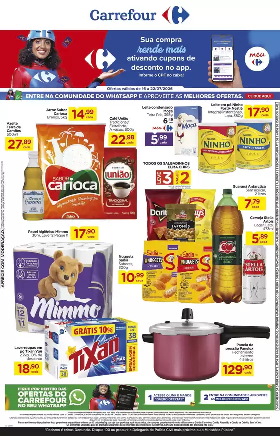 Catálogo Carrefour em Luzerna | Descubra ofertas atraentes | 2026-07-16T00:00:00.000Z - 2026-07-22T00:00:00.000Z