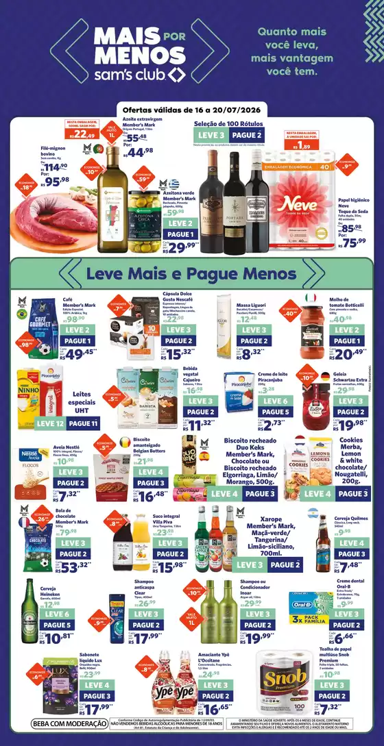 Catálogo Sam's Club | Grandes descontos em produtos selecionados | 2026-07-16T00:00:00.000Z - 2026-07-20T00:00:00.000Z