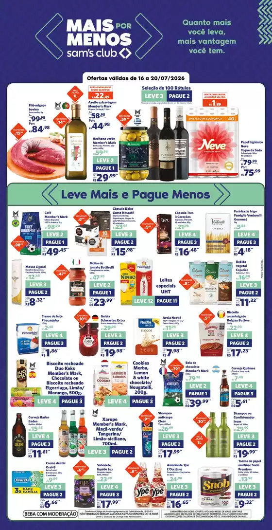Catálogo Sam's Club | Melhores ofertas para todos os caçadores de pechinchas | 2026-07-16T00:00:00.000Z - 2026-07-20T00:00:00.000Z