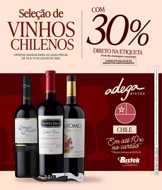 Catálogo Bistek Supermercados | Encarte Bistek Supermercados | 2026-07-16T00:00:00.000Z - 2026-07-19T00:00:00.000Z
