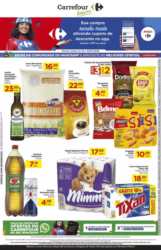 Catálogo Carrefour Bairro | Ofertas e promoções atuais | 2026-07-16T00:00:00.000Z - 2026-07-22T00:00:00.000Z