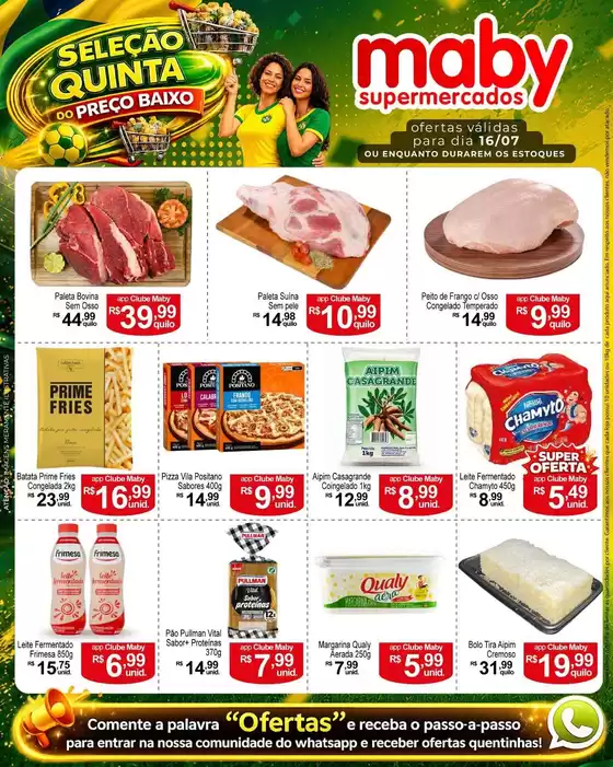 Catálogo Maby Supermercados | Melhores ofertas para compradores econômicos | 2026-07-16T00:00:00.000Z - 2026-07-16T00:00:00.000Z