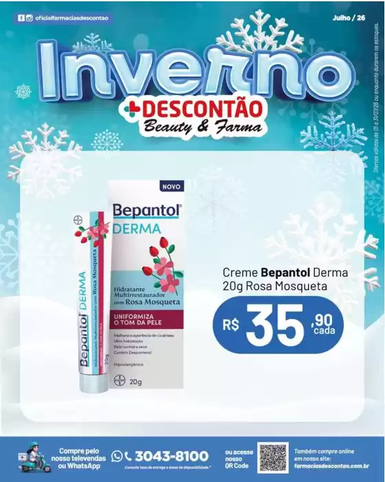 Catálogo Farmácias Descontão | Ofertas exclusivas | 2026-07-01T00:00:00.000Z - 2026-07-31T00:00:00.000Z