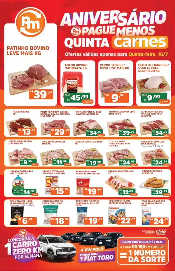 Catálogo Supermercados Pague Menos | Ofertas pague menos carnes 16 jul | 2026-07-16T00:00:00.000Z - 2026-07-16T00:00:00.000Z