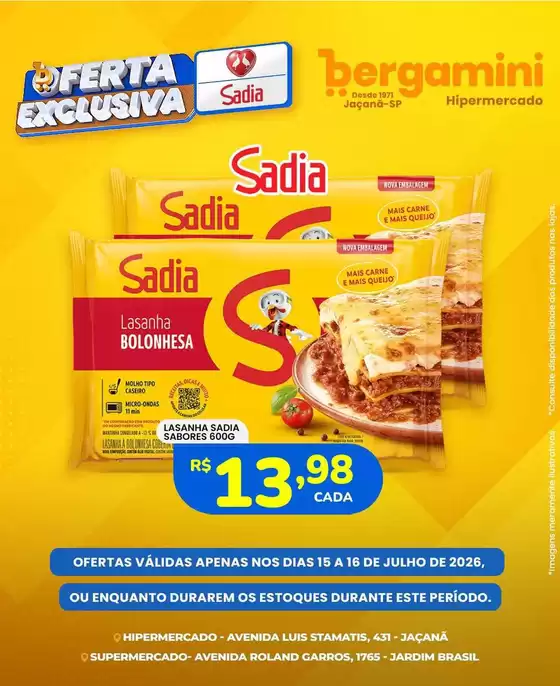 Catálogo Supermercado Bergamini | Ótima oferta para todos os clientes | 2026-07-15T00:00:00.000Z - 2026-07-16T00:00:00.000Z