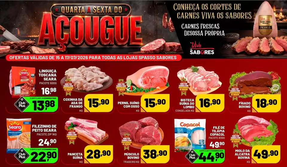 Catálogo Spasso Sabores | Pechinchas e ofertas atuais | 2026-07-15T00:00:00.000Z - 2026-07-17T00:00:00.000Z