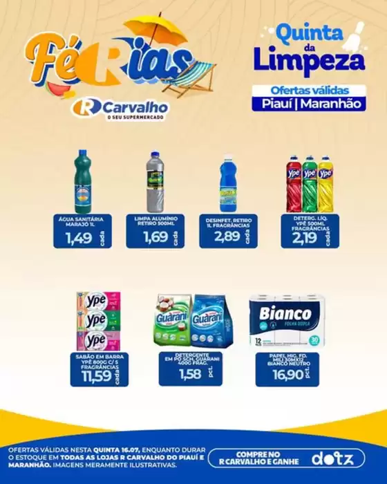 Catálogo Amarelinha Supermercados | Quinta da Limpeza | 2026-07-16T00:00:00.000Z - 2026-07-16T00:00:00.000Z