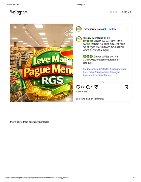 Catálogo Rede Grande Sul | Leve Mais Pague Menos | 2026-07-17T00:00:00.000Z - 2026-07-27T00:00:00.000Z