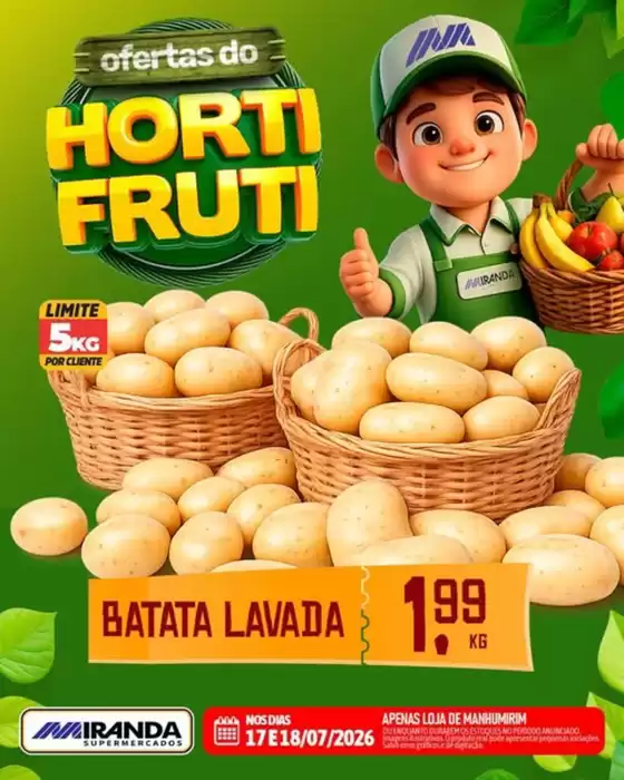 Catálogo Miranda Supermercados | Ofertas do HortiFruti | 2026-07-17T00:00:00.000Z - 2026-07-18T00:00:00.000Z