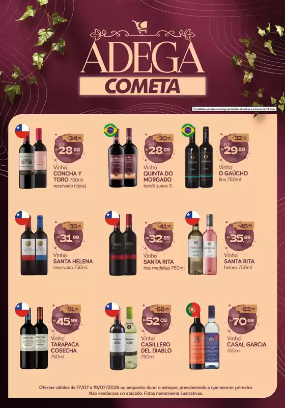 Catálogo Cometa Supermercados | COMETA WINE CELLAR | 2026-07-17T00:00:00.000Z - 2026-07-19T00:00:00.000Z