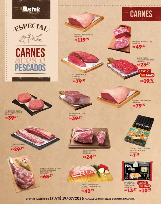 Catálogo Bistek Supermercados | Pechinchas e ofertas atuais | 2026-07-17T00:00:00.000Z - 2026-07-19T00:00:00.000Z