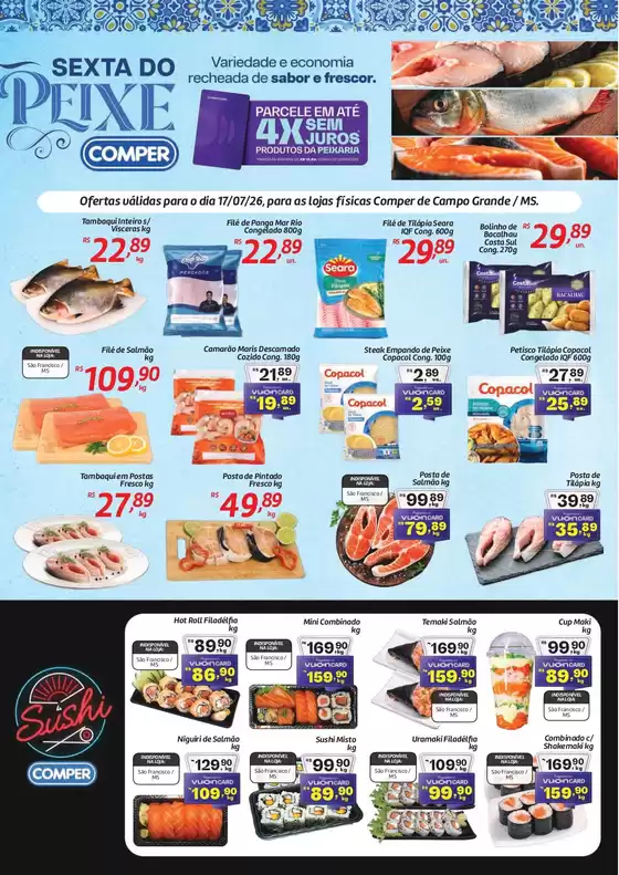 Catálogo Comper | Sexta do Peixe | 2026-07-17T00:00:00.000Z - 2026-07-17T00:00:00.000Z