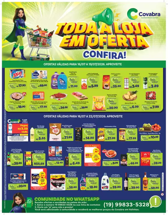 Catálogo Covabra Supermercados | Ofertas exclusivas | 2026-07-16T00:00:00.000Z - 2026-07-22T00:00:00.000Z