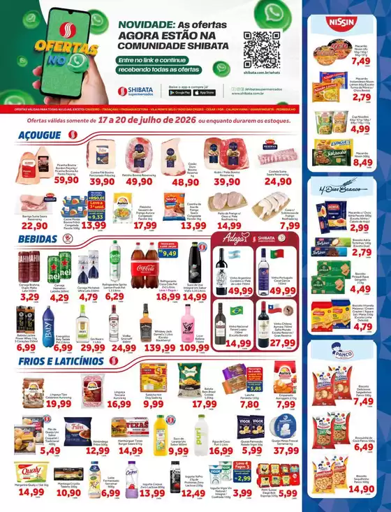 Catálogo Shibata Supermercados | Encarte Shibata Supermercados | 2026-07-17T00:00:00.000Z - 2026-07-20T00:00:00.000Z
