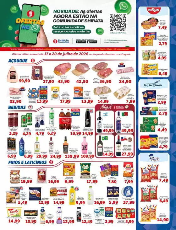 Catálogo Shibata Supermercados | Ofertas exclusivas para nossos clientes | 2026-07-17T00:00:00.000Z - 2026-07-20T00:00:00.000Z