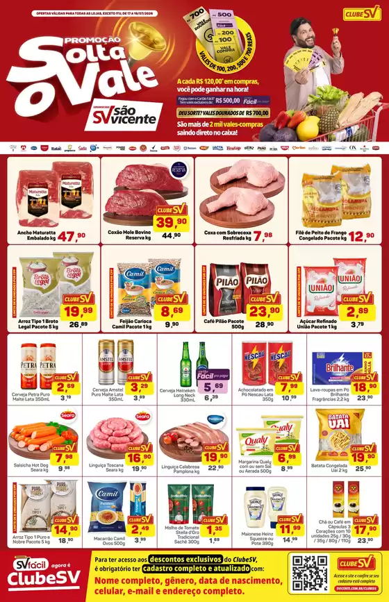 Catálogo Supermercados São Vicente | Melhores ofertas para compradores econômicos | 2026-07-17T00:00:00.000Z - 2026-07-19T00:00:00.000Z