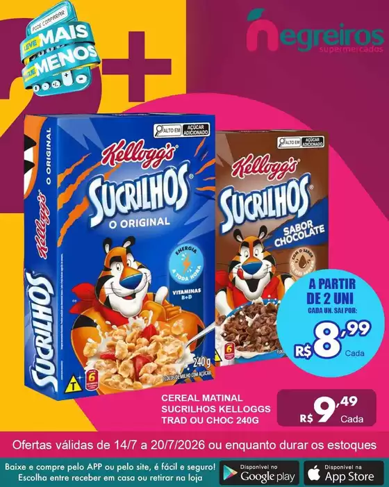 Catálogo Negreiros Supermercados | Grandes descontos em produtos selecionados | 2026-07-14T00:00:00.000Z - 2026-07-20T00:00:00.000Z