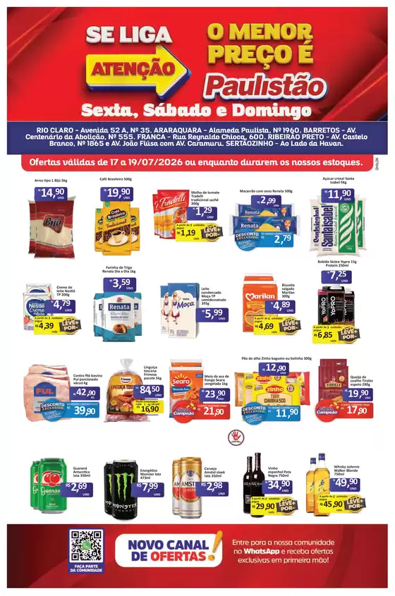 Catálogo Paulistão Atacadista | Encarte Paulistão Atacadista | 2026-07-17T00:00:00.000Z - 2026-07-19T00:00:00.000Z