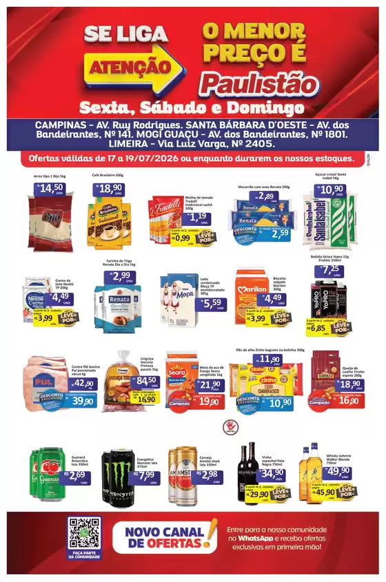 Catálogo Paulistão Atacadista | Melhores ofertas e descontos | 2026-07-17T00:00:00.000Z - 2026-07-19T00:00:00.000Z