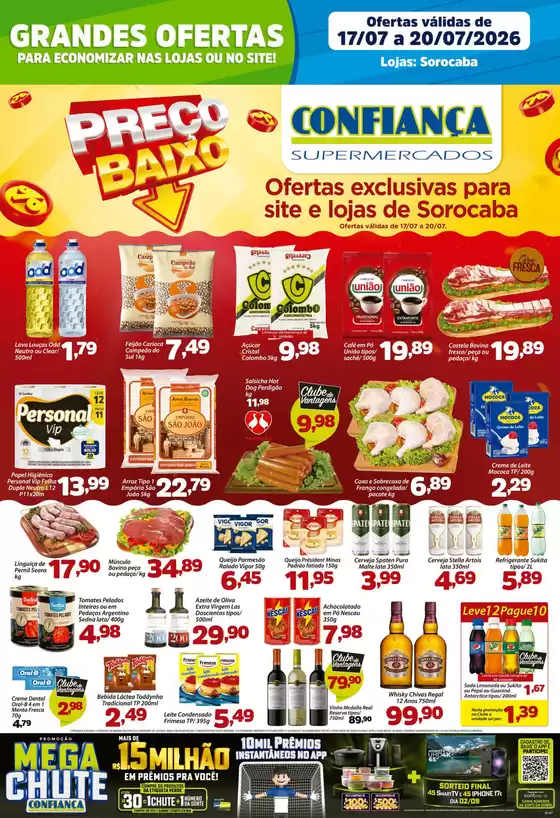Catálogo Confiança Supermercados | Tabloide sorocaba 1707 2026 WPP | 2026-07-17T00:00:00.000Z - 2026-07-20T00:00:00.000Z