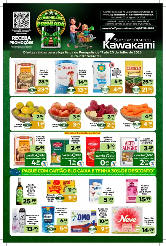 Catálogo Supermercados Kawakami | Ofertas - Penápolis | 2026-07-17T00:00:00.000Z - 2026-07-20T00:00:00.000Z