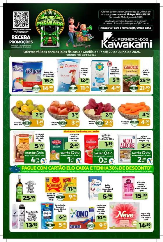 Catálogo Supermercados Kawakami | Ofertas - Marília | 2026-07-17T00:00:00.000Z - 2026-07-20T00:00:00.000Z