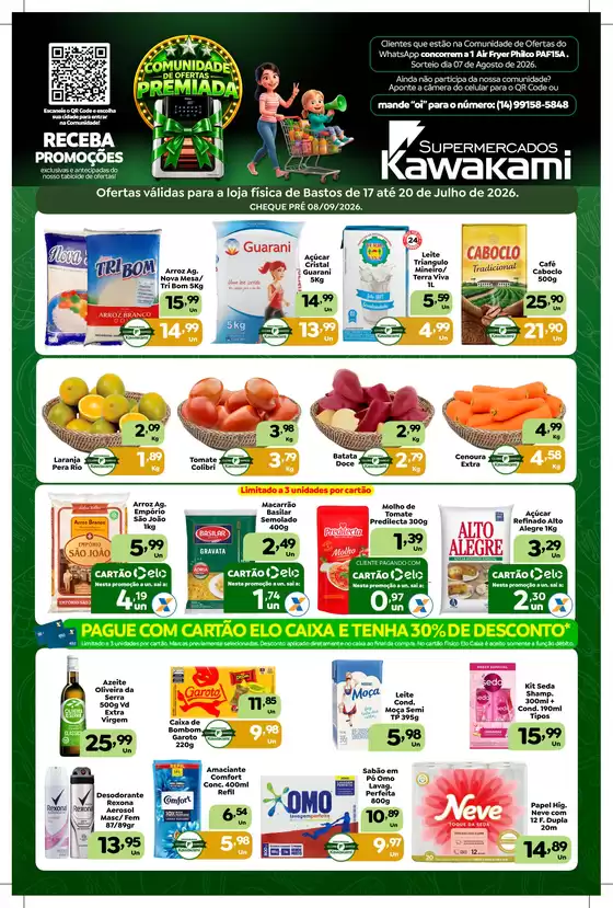 Catálogo Supermercados Kawakami | Ofertas - Bastos | 2026-07-17T00:00:00.000Z - 2026-07-20T00:00:00.000Z