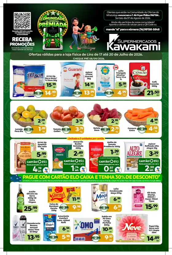 Catálogo Supermercados Kawakami | Ofertas - Lins | 2026-07-17T00:00:00.000Z - 2026-07-20T00:00:00.000Z