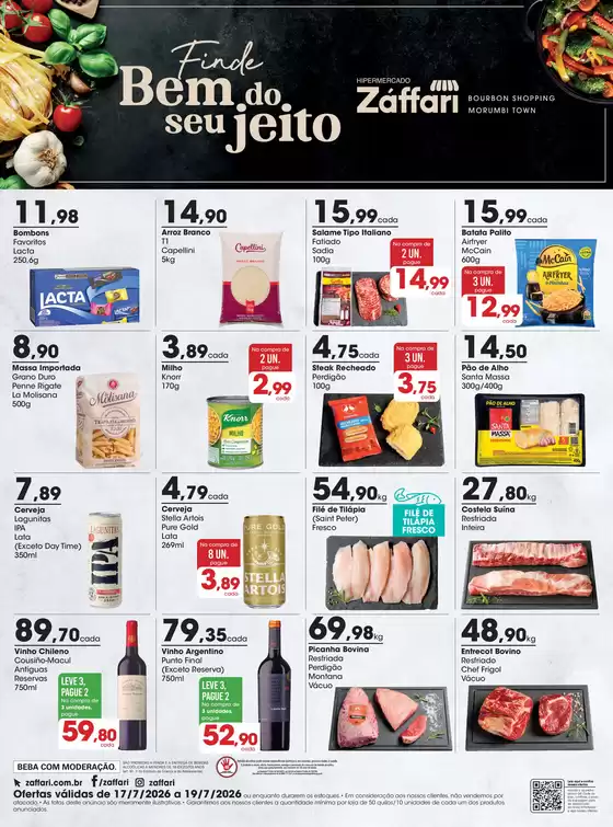 Catálogo Zaffari | Anúncio Final de Semana | 2026-07-17T00:00:00.000Z - 2026-07-19T00:00:00.000Z