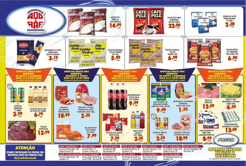 Catálogo Supermercados Rod e Raf | Encarte Supermercados Rod e Raf | 2026-07-17T00:00:00.000Z - 2026-07-30T00:00:00.000Z