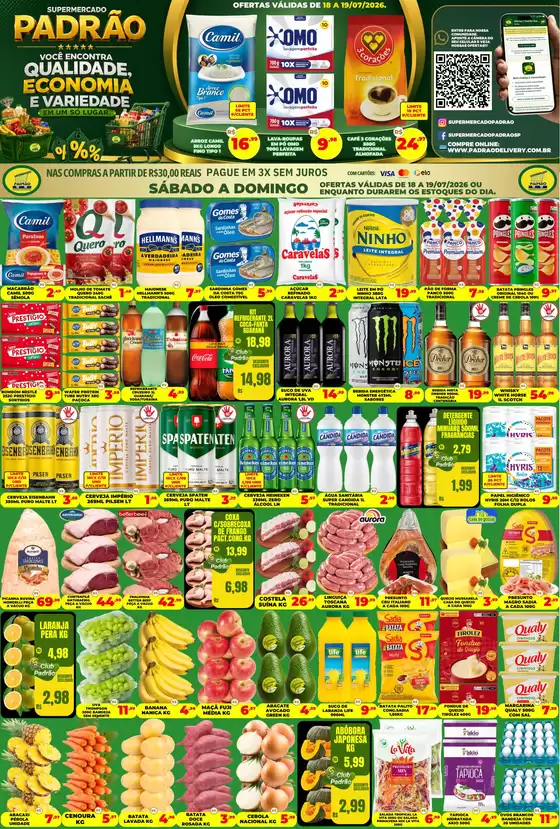 Catálogo Supermercado Padrão | Pechinchas e ofertas atuais | 2026-07-17T00:00:00.000Z - 2026-07-19T00:00:00.000Z