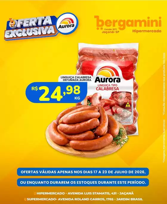 Catálogo Supermercado Bergamini | Encarte Supermercado Bergamini | 2026-07-17T00:00:00.000Z - 2026-07-23T00:00:00.000Z