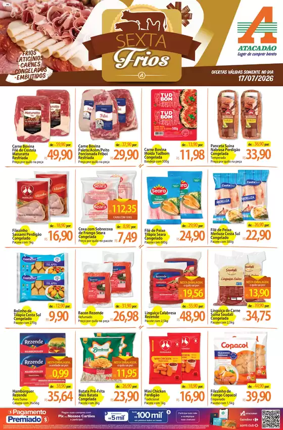 Catálogo Atacadão | Atacadão - Sexta Frios | 2026-07-17T00:00:00.000Z - 2026-07-17T00:00:00.000Z
