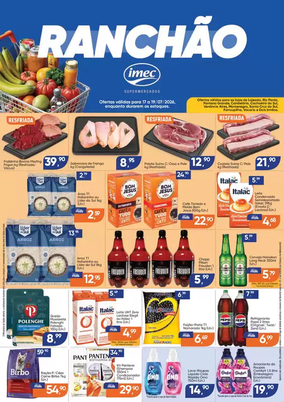 Catálogo Imec Supermercados | BAIXA 16331 IMEC Ranchao 17 a 190726 | 2026-07-17T00:00:00.000Z - 2026-07-19T00:00:00.000Z