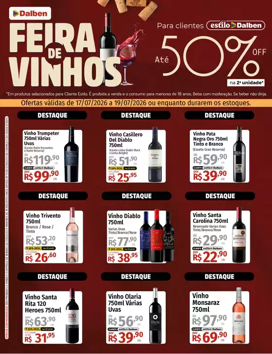 Catálogo Supermercado Dalben | 1784232514471521 | 2026-07-17T00:00:00.000Z - 2026-07-19T00:00:00.000Z